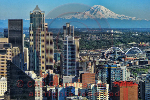 Mt. Rainer from Space Needle 2011